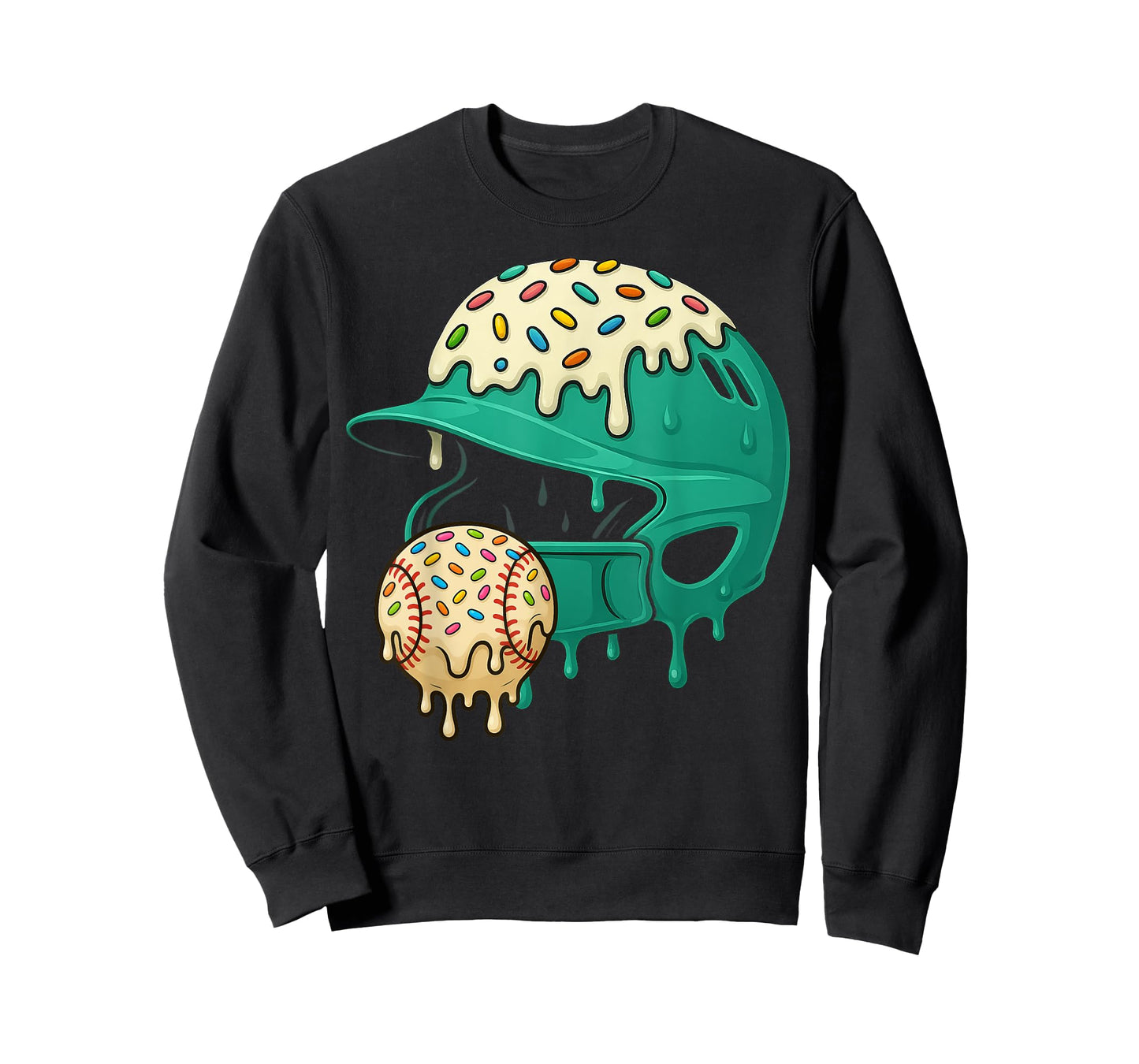 Baseball Drip Team for Boys and Girls Ice Cream Cool T-Shirt