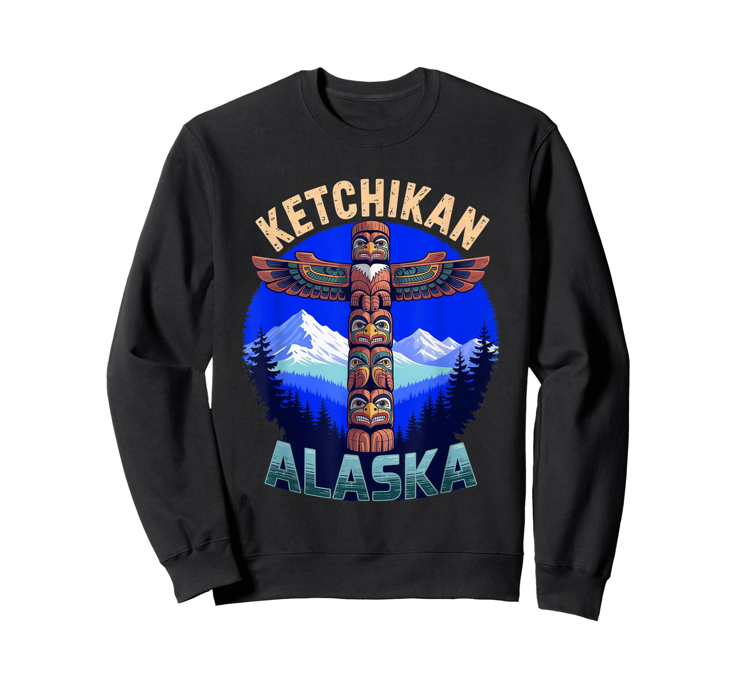 Alaska Totem Pole Ketchikan Souvenir & Native Art T-Shirt