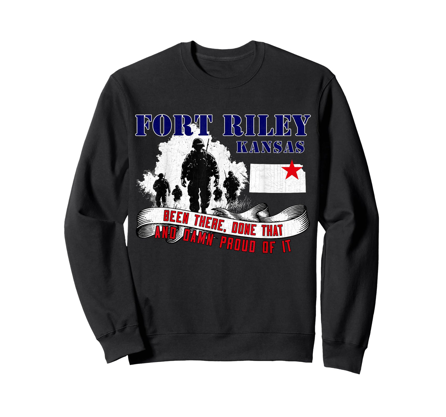 Fort Riley Kansas US Military Base Veterans Day Gifts T-Shirt