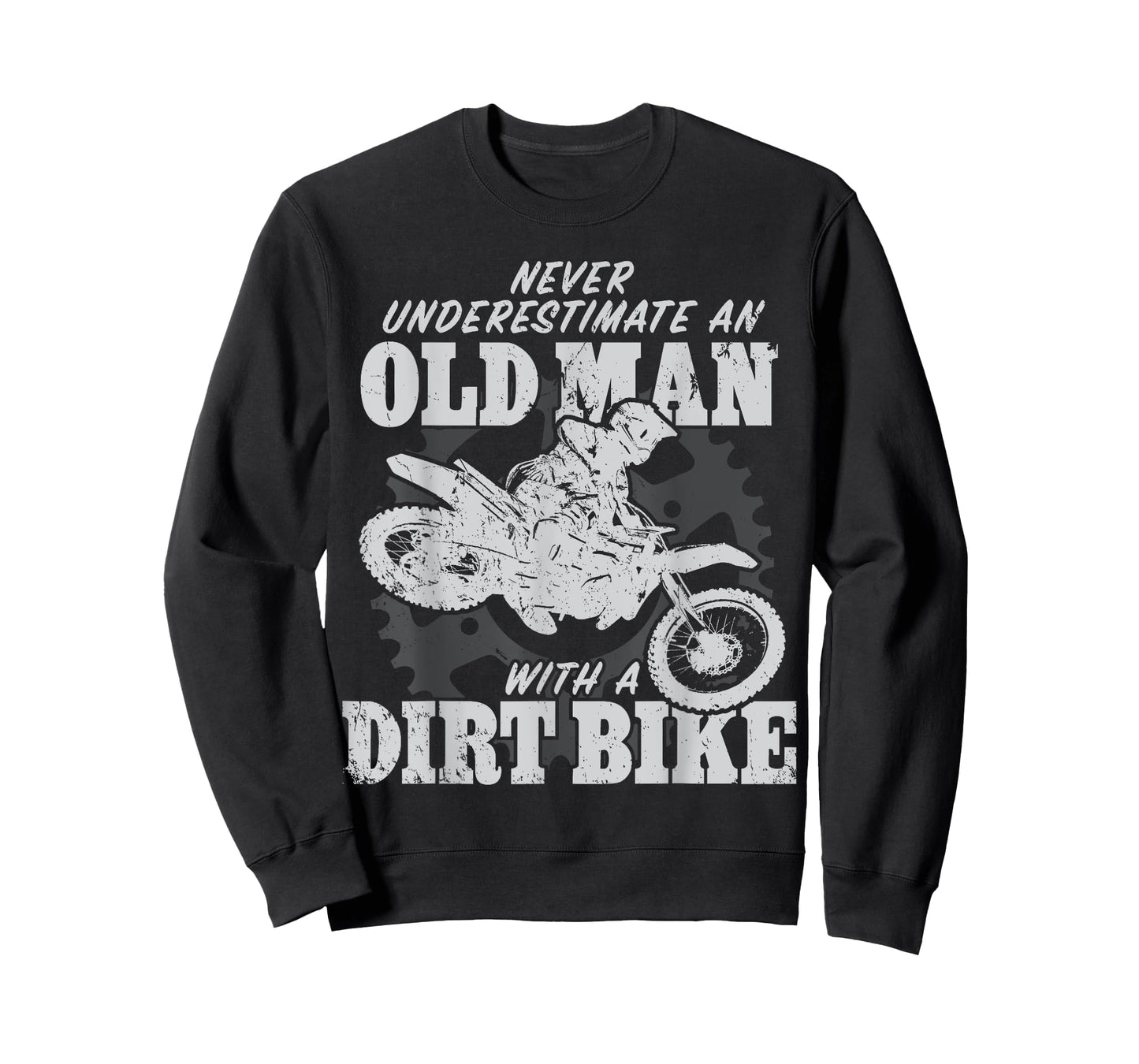 Motocross Never Underestimate an Old Man with a Dirt Bike T-Shirt