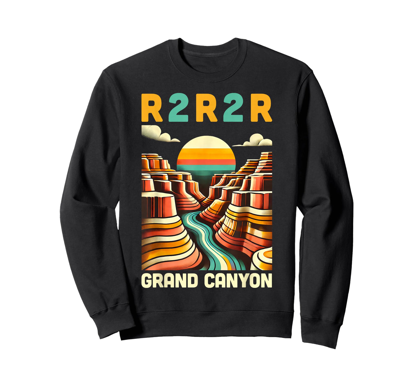 Vintage Rim 2 Rim Grand Canyon Trail Run, R2R2R Run Hiking T-Shirt