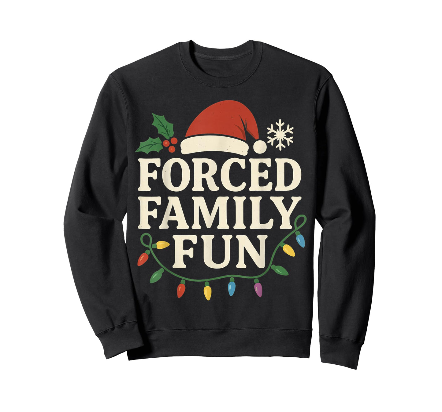 Forced Family Fun Christmas Matching Outfit for Holiday T-Shirt