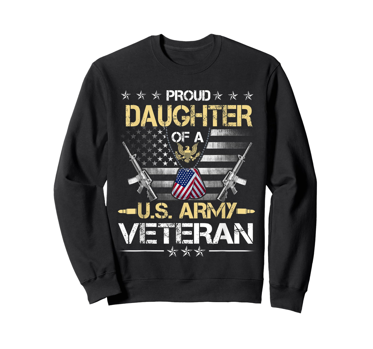 Proud Daughter Of A U.S. Army Veteran Flag , Veterans Day T-Shirt