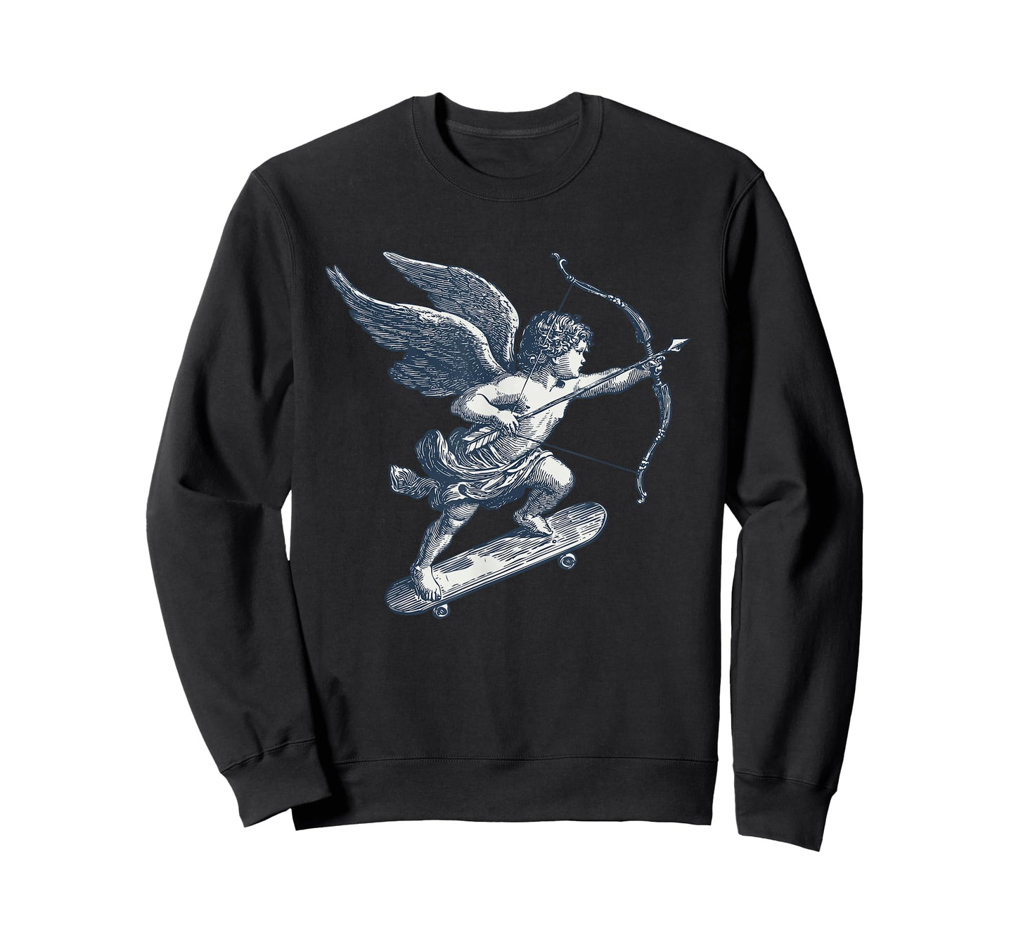 Pretty Lovely Angel with Skateboard for Skater Cupid Fans T-Shirt