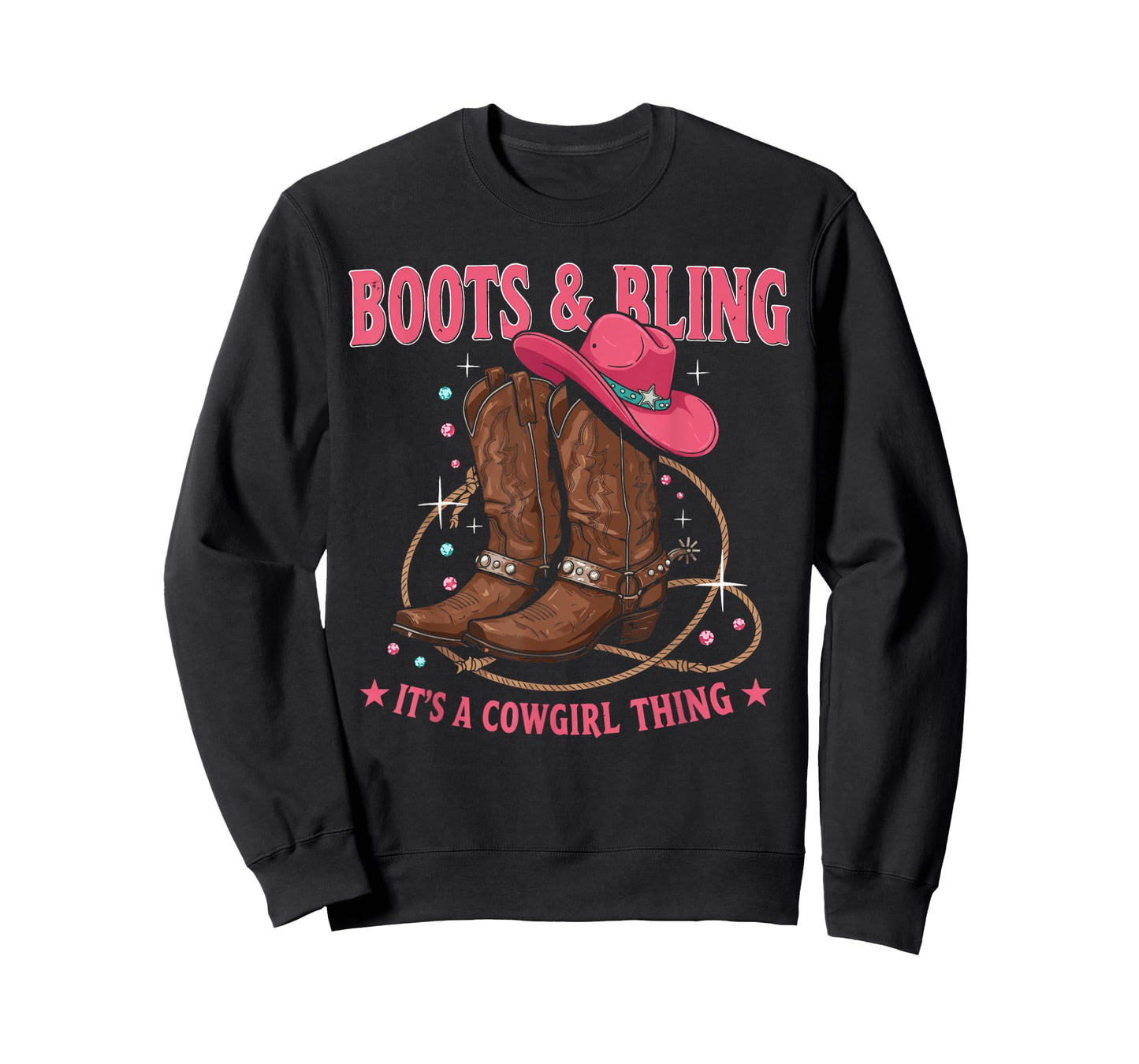 Howdy Country Rodeo Girl Western Boots & Bling its a Cowgirl T-Shirt