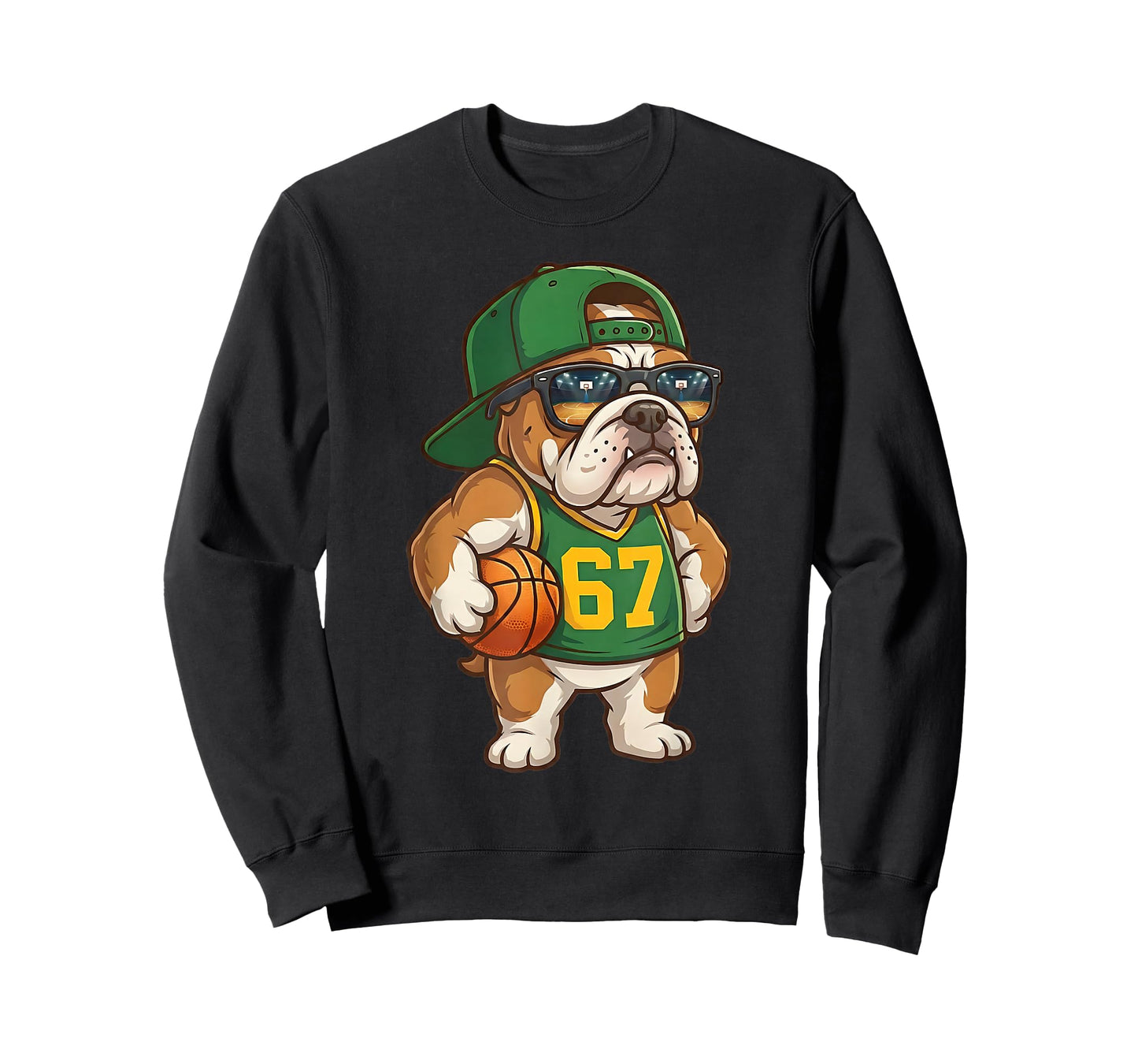 Bulldog Basketball 67 Gen Alpha Slang Sports Dog Boys Kids T-Shirt