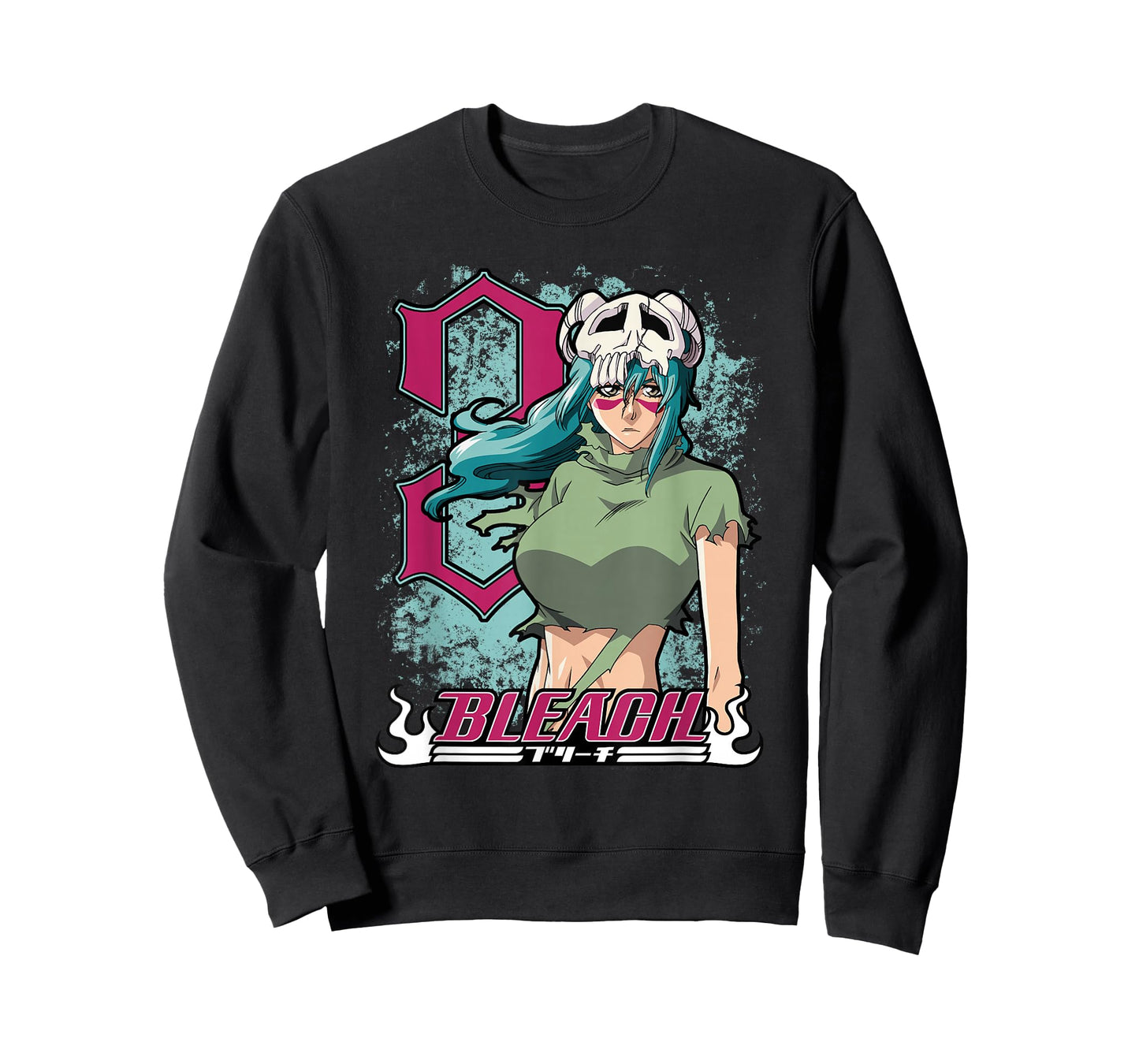 Bleach Neliel 3 with Splatter and Logo Anime T-Shirt