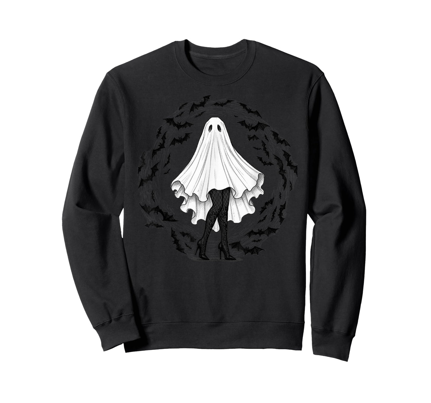 Ghost Costume Fun Spooky Season Design for Halloween Lovers T-Shirt