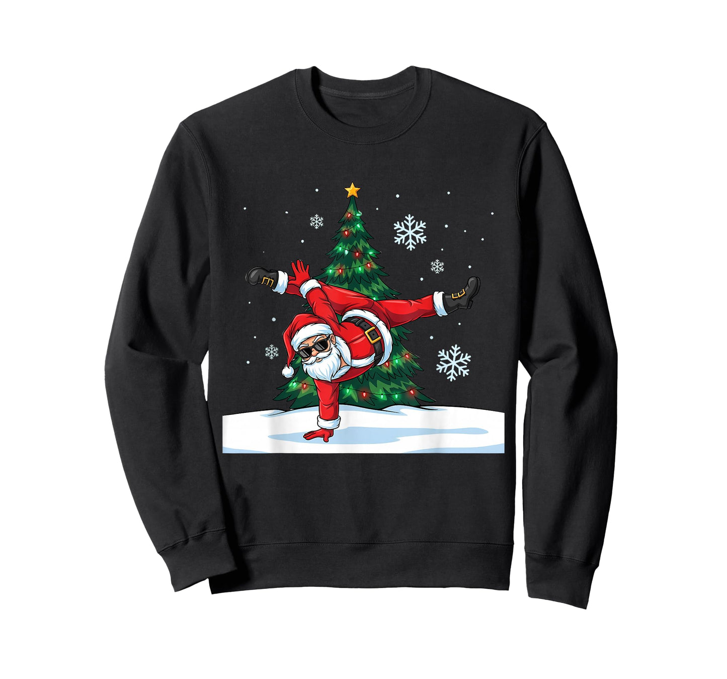 Merry Christmas Santa Playing Gymnastics Sport Lovers T-Shirt