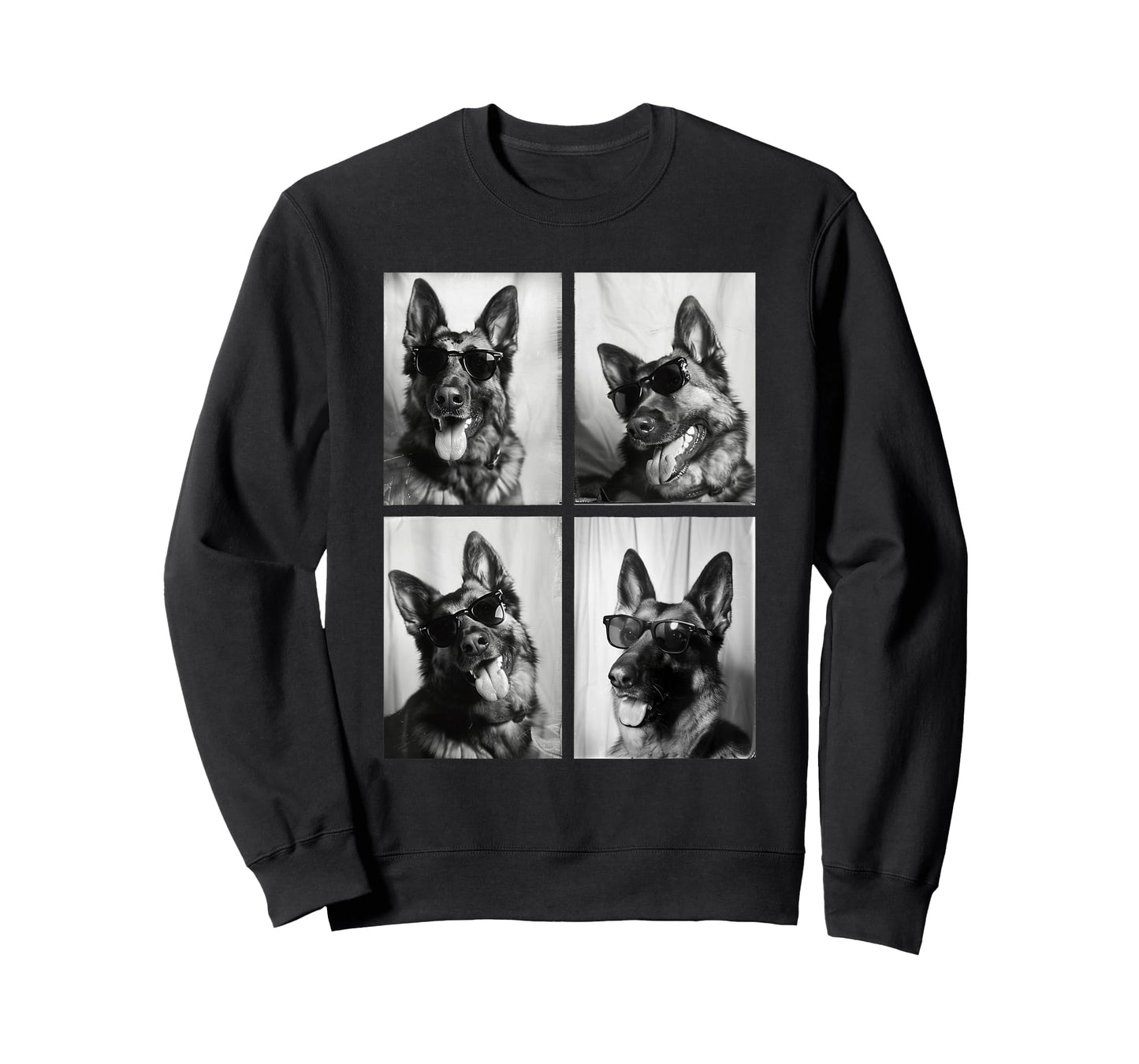 Funny German Shepherd Dogs Fashion with Sunglasses Pet Owner T-Shirt