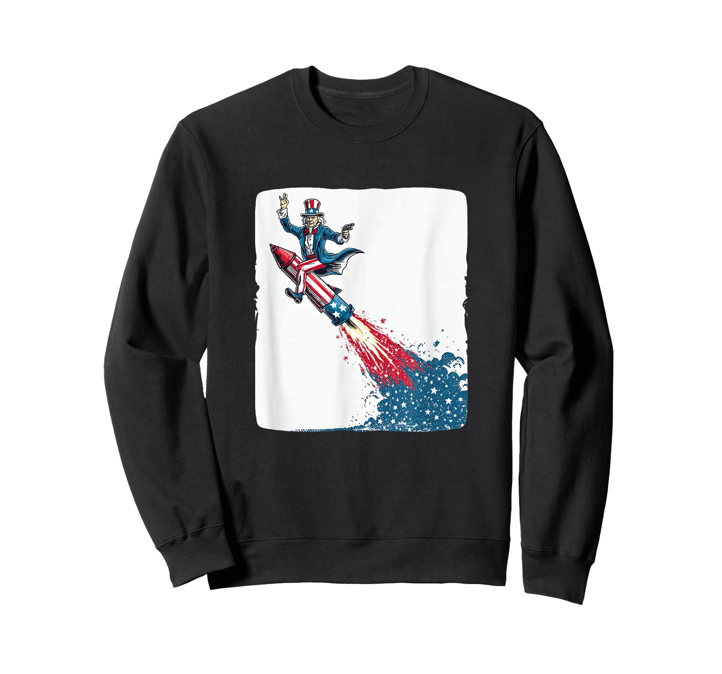 Funny Sam Rocket for Space and US Colors Lovers T-Shirt