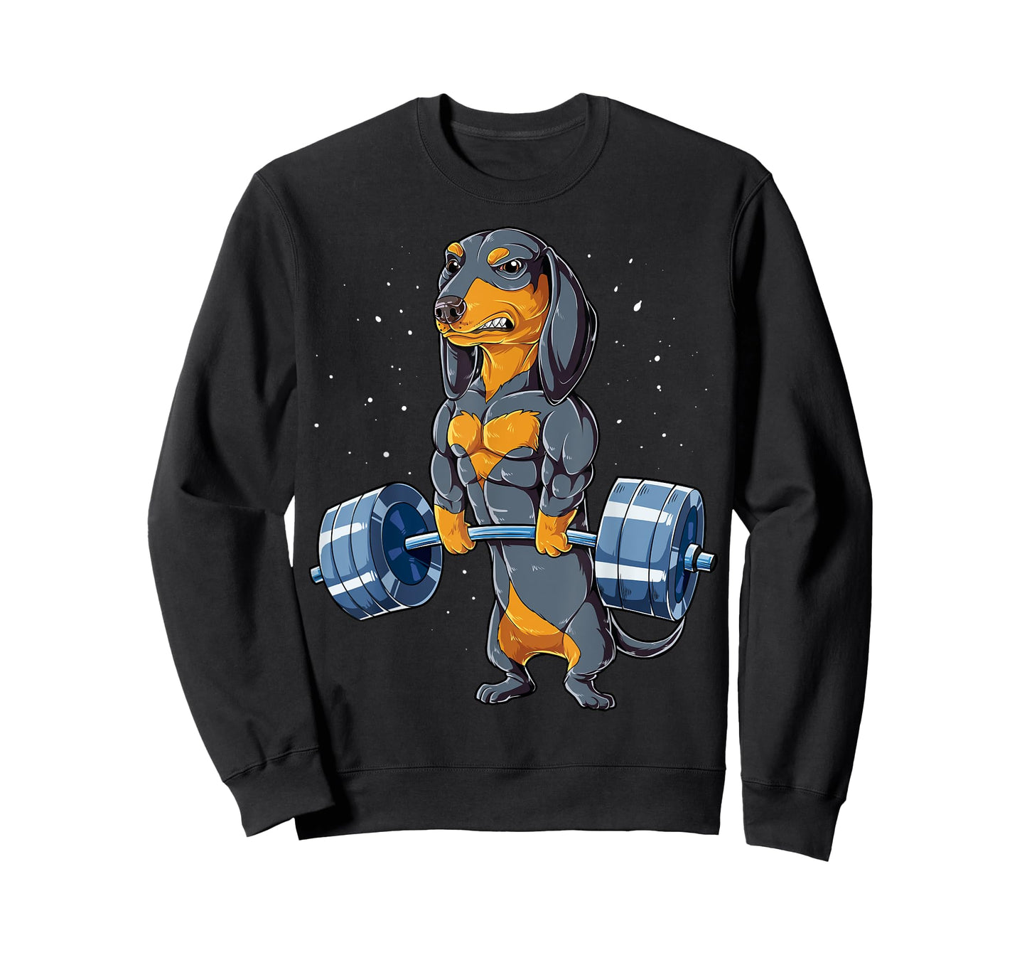 Dachshund Weightlifting Funny Deadlift Men Fitness Gym Gift T-Shirt