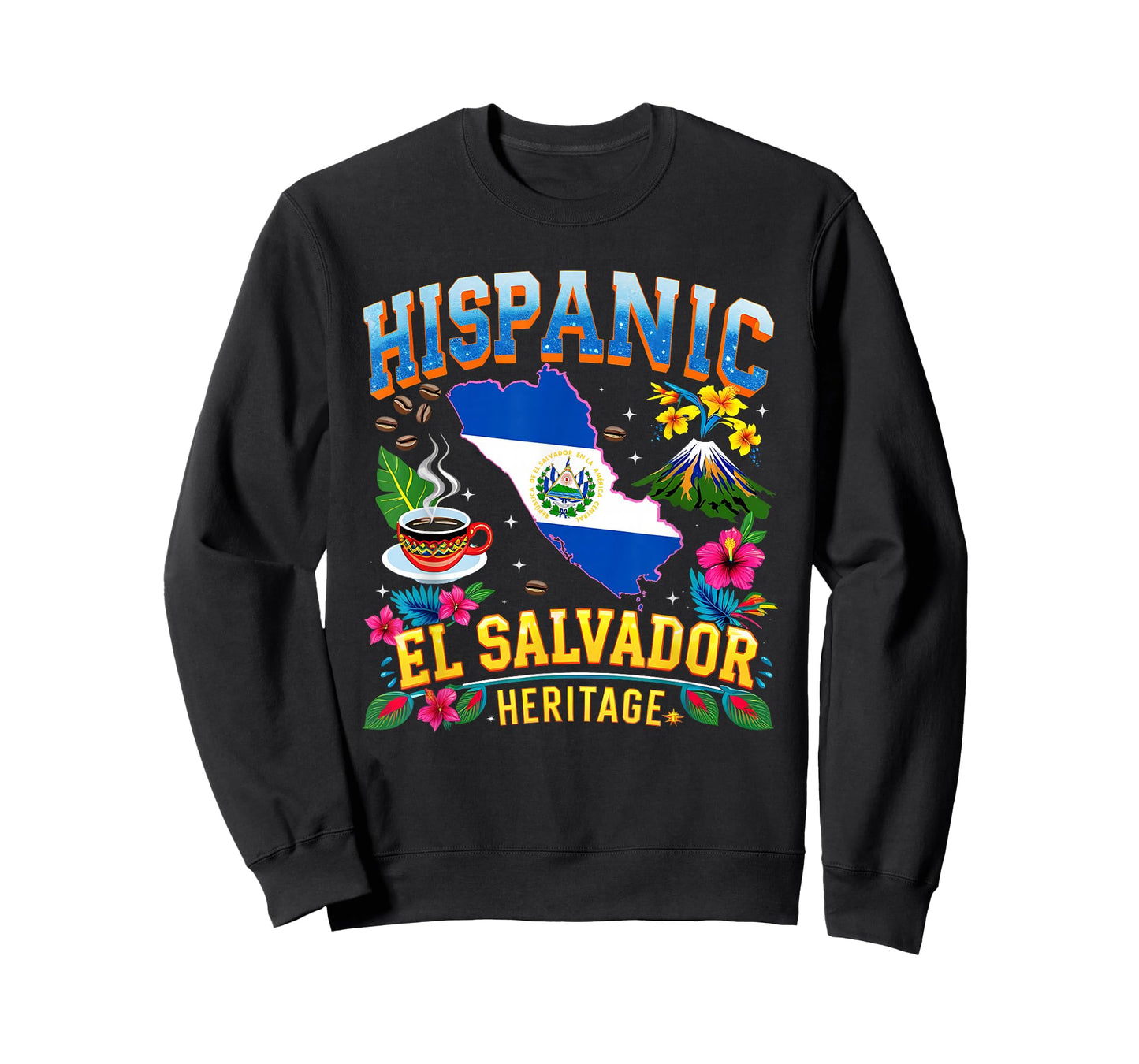 El Salvador Heritage Pride Hispanic Roots T-Shirt