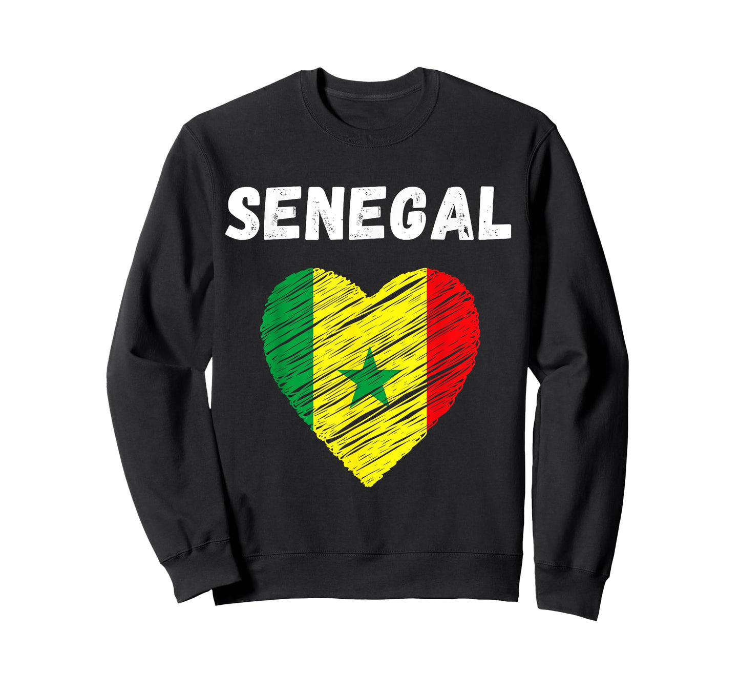 Senegal Flag Holiday Senegal Heart Senegalese Flag T-Shirt