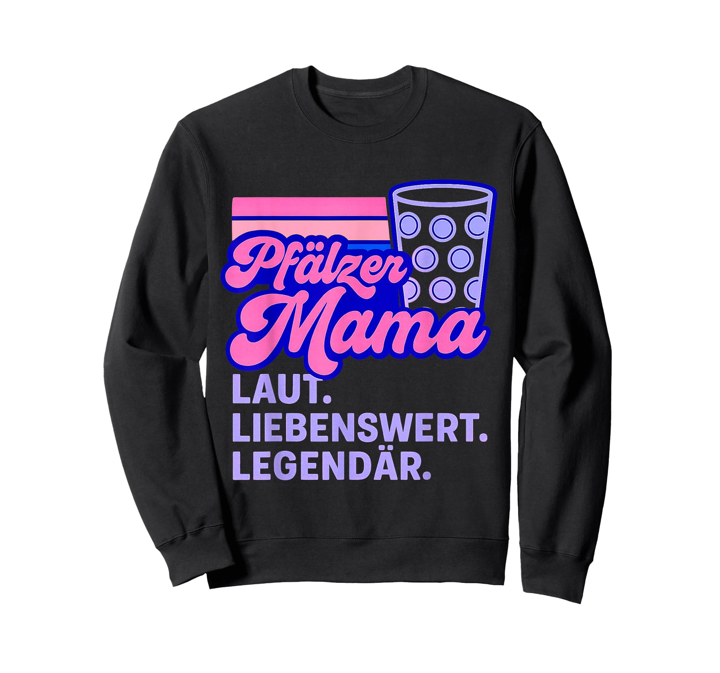 Pfälzer Mama Dubbeglas Legendary Palatinate Dopamine Style Spritzer T-Shirt