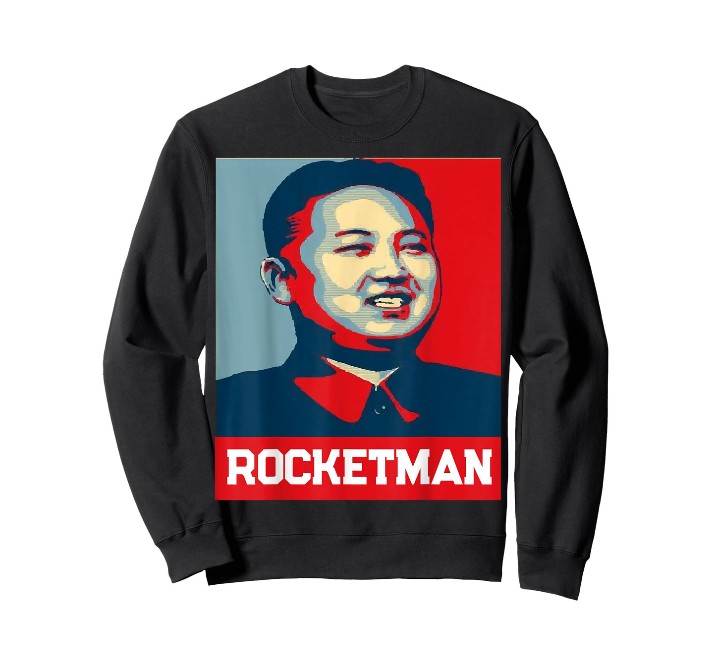 Kim Jong Un Rocket Man T-Shirt - Funny North Korea Shirt - Unisex-Adults - Black - Small - Short Sleeve - Classic Fit - Cotton Blend - Modern - Retro - Political Theme