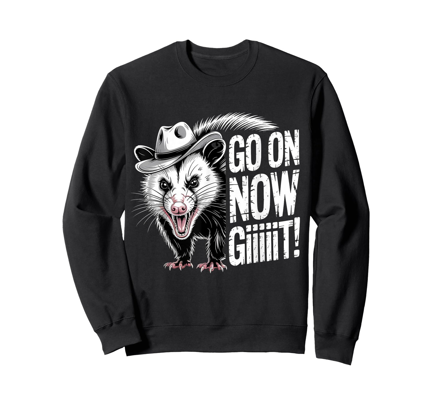 Go On Now Git Western Country Possum Vintage Cowboy Opossum T-Shirt