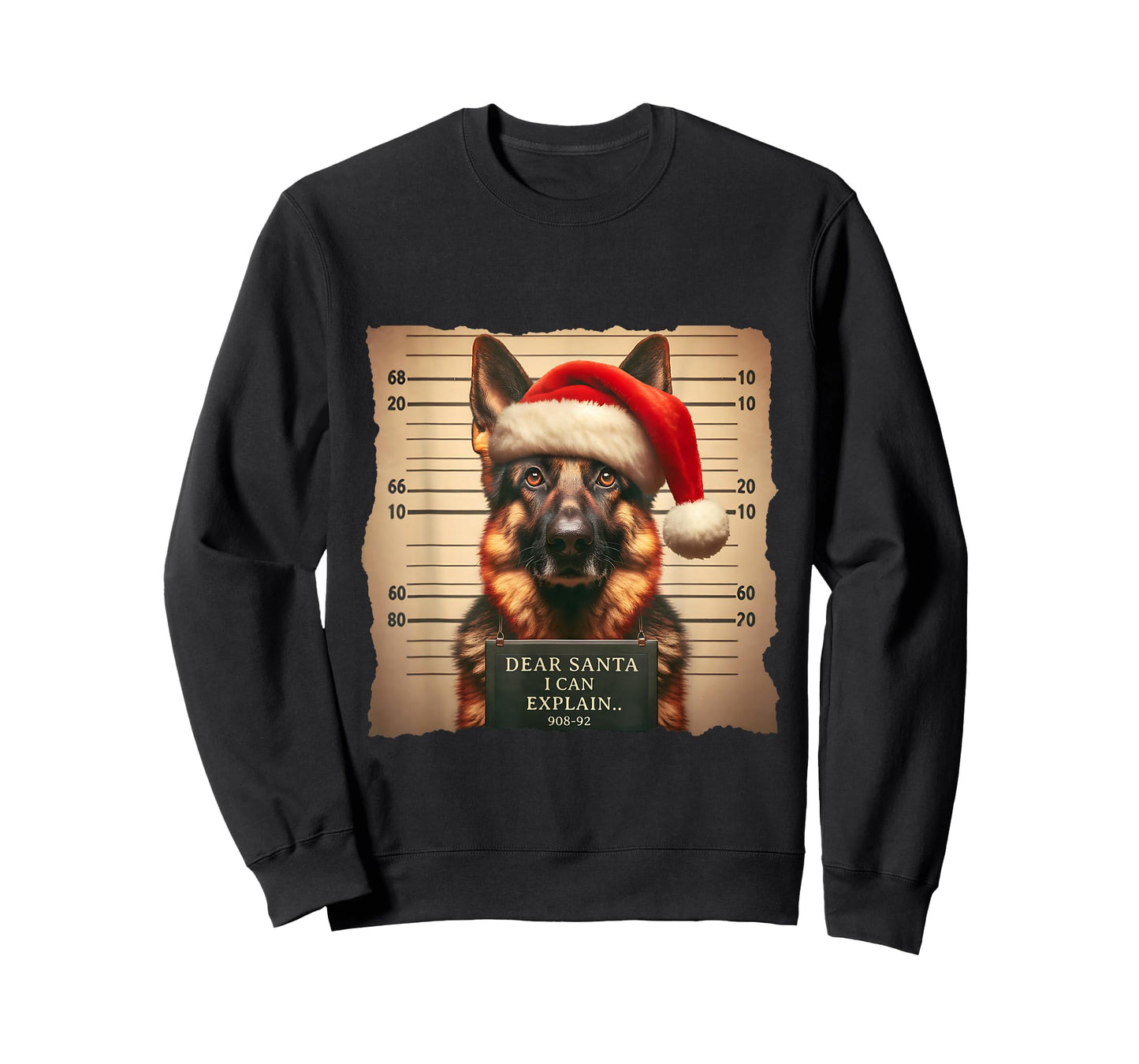German Shepherd Dog Christmas Dear Santa I Can Explain T-Shirt