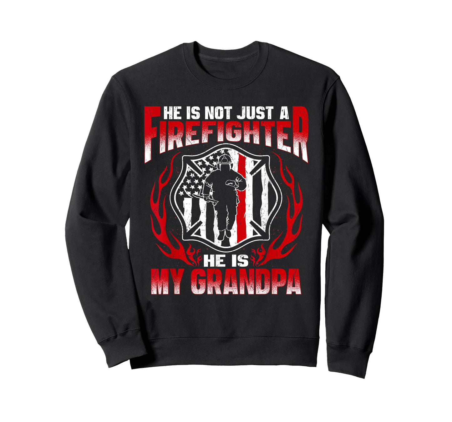My Grandpa Is A Firefighter Hero Proud Fire Grandchild Gift T-Shirt