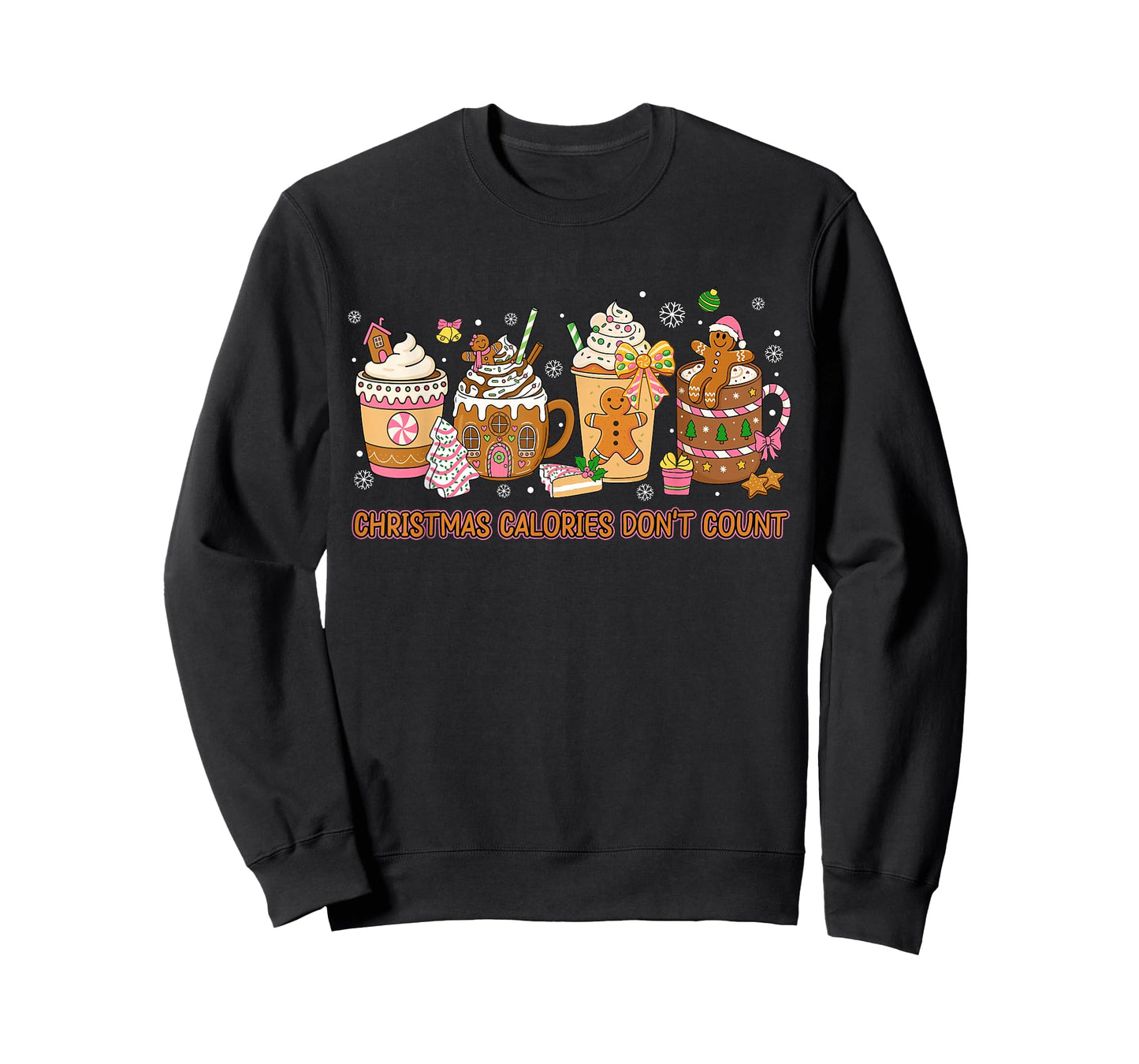 Christmas Calories Dont Count Funny Christmas Coffee Cups T-Shirt