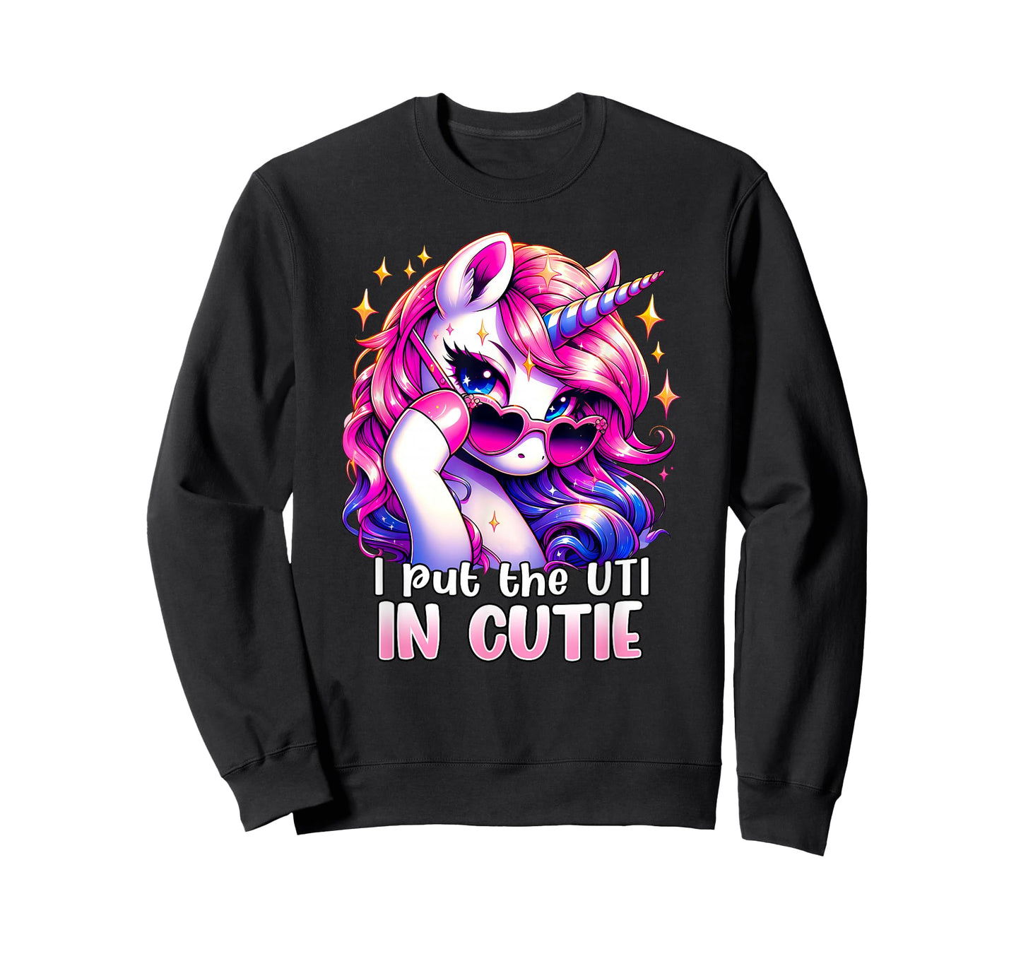 I PUT THE UTI IN CUTIE Weird Embarrassing Oddly Specific Gag T-Shirt