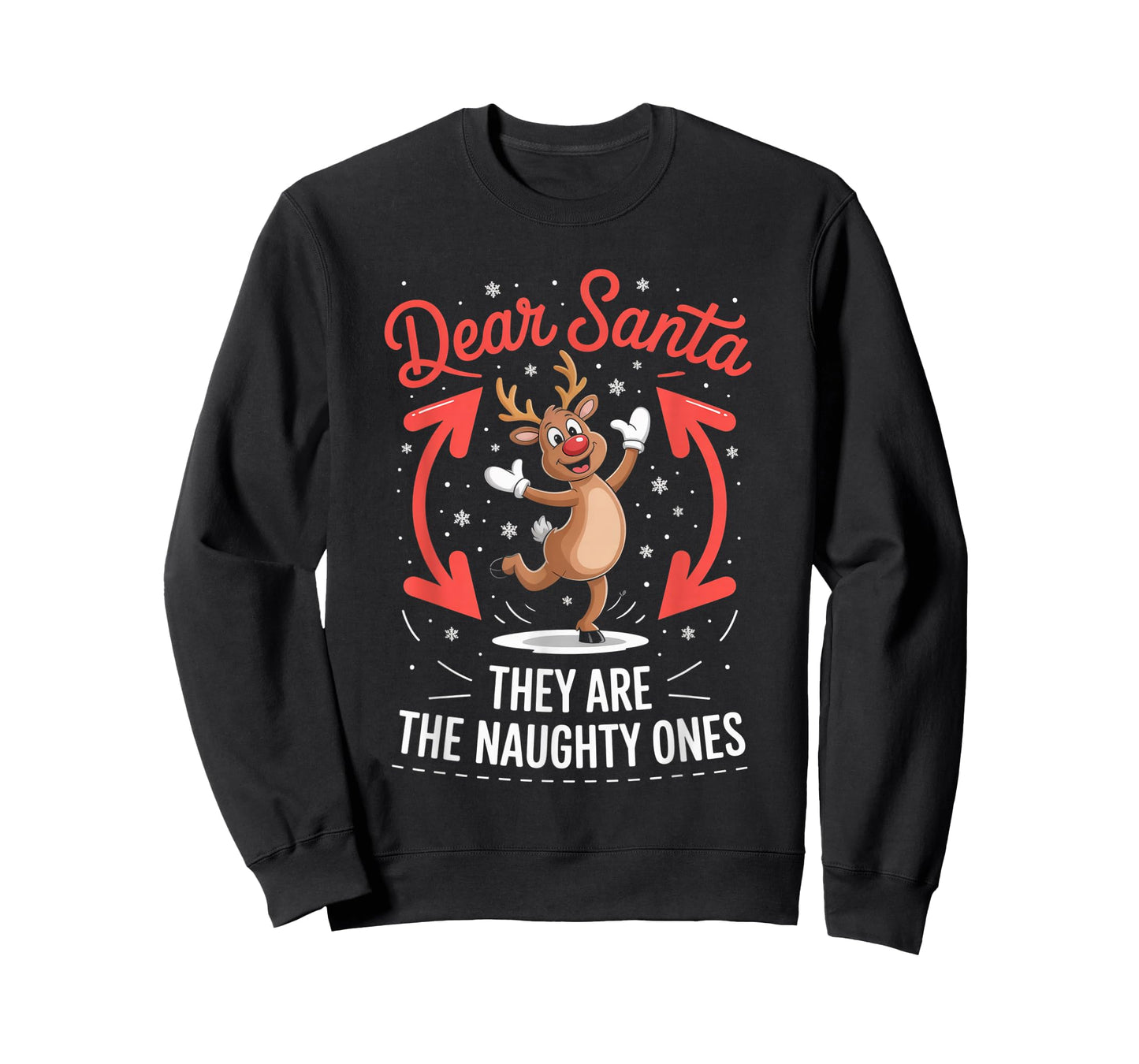Dear Santa They are The Naughty Ones Funny Christmas Winter T-Shirt