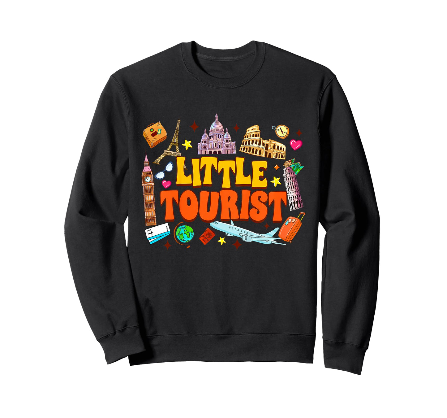 Kids Traveling Lover Europe Vacation London Paris Little Tourist T-Shirt