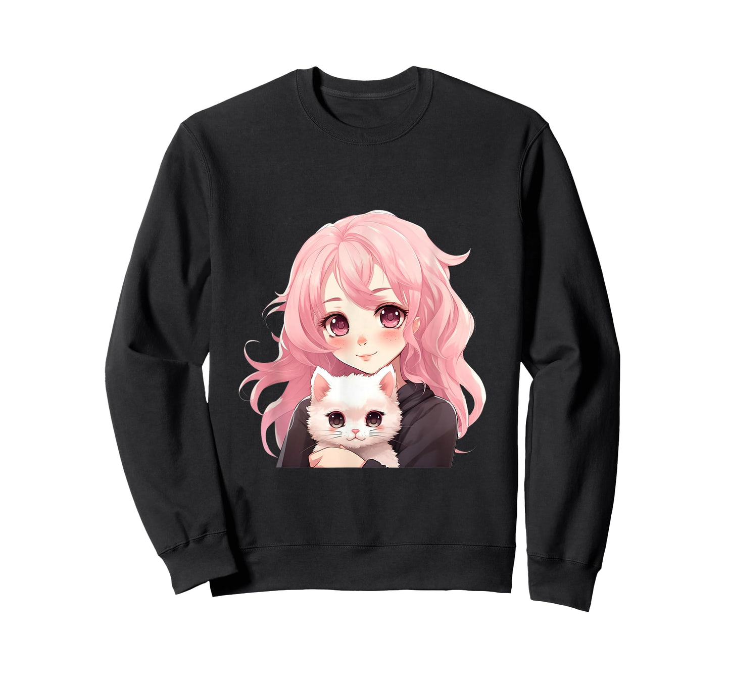 Anime and Cats Lover for Teen Manga kawaii Graphic Otaku T-Shirt