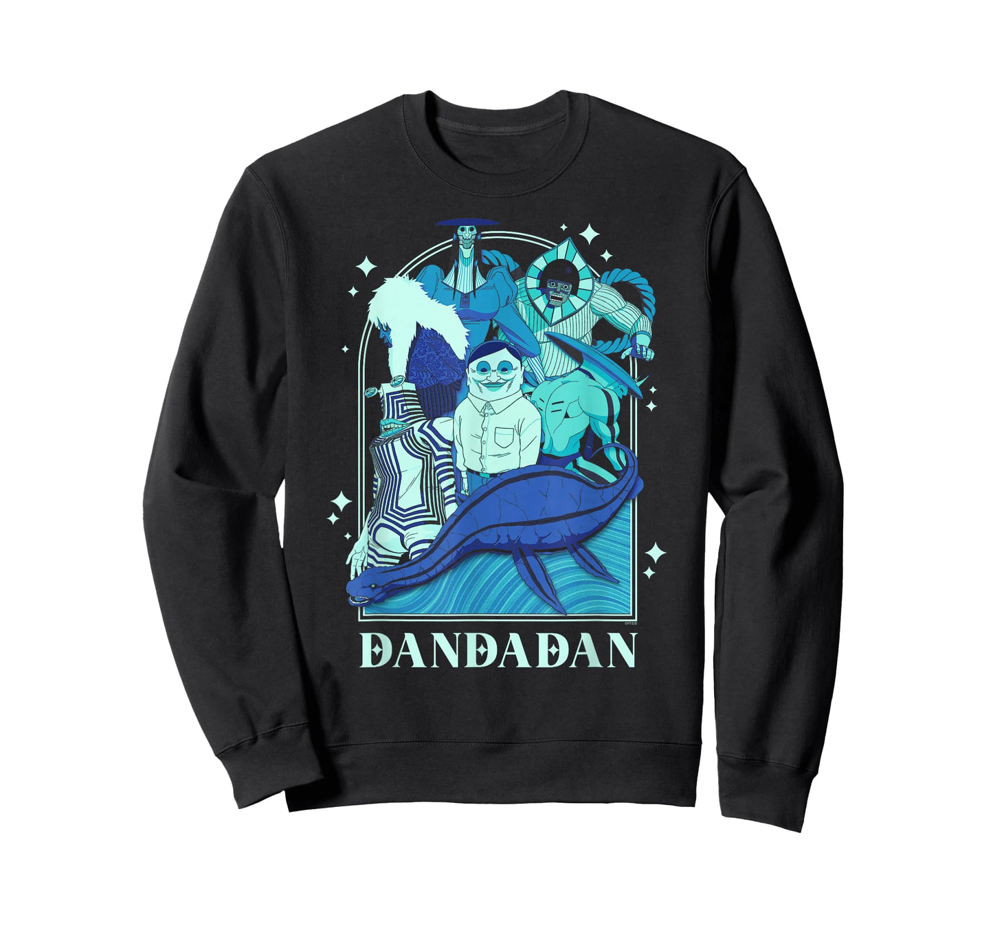 Dan Da Dan Framed Paranormal Characters Anime T-Shirt