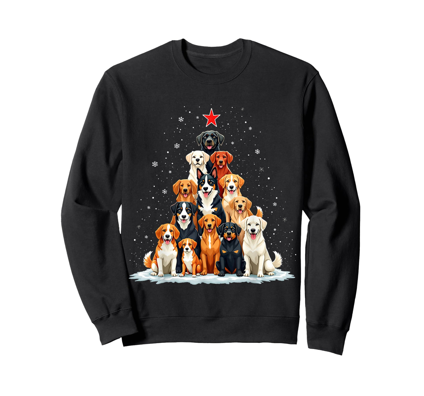 Dog Christmas Tree Dog Xmas Tree Women Men Boys Girls Kids T-Shirt