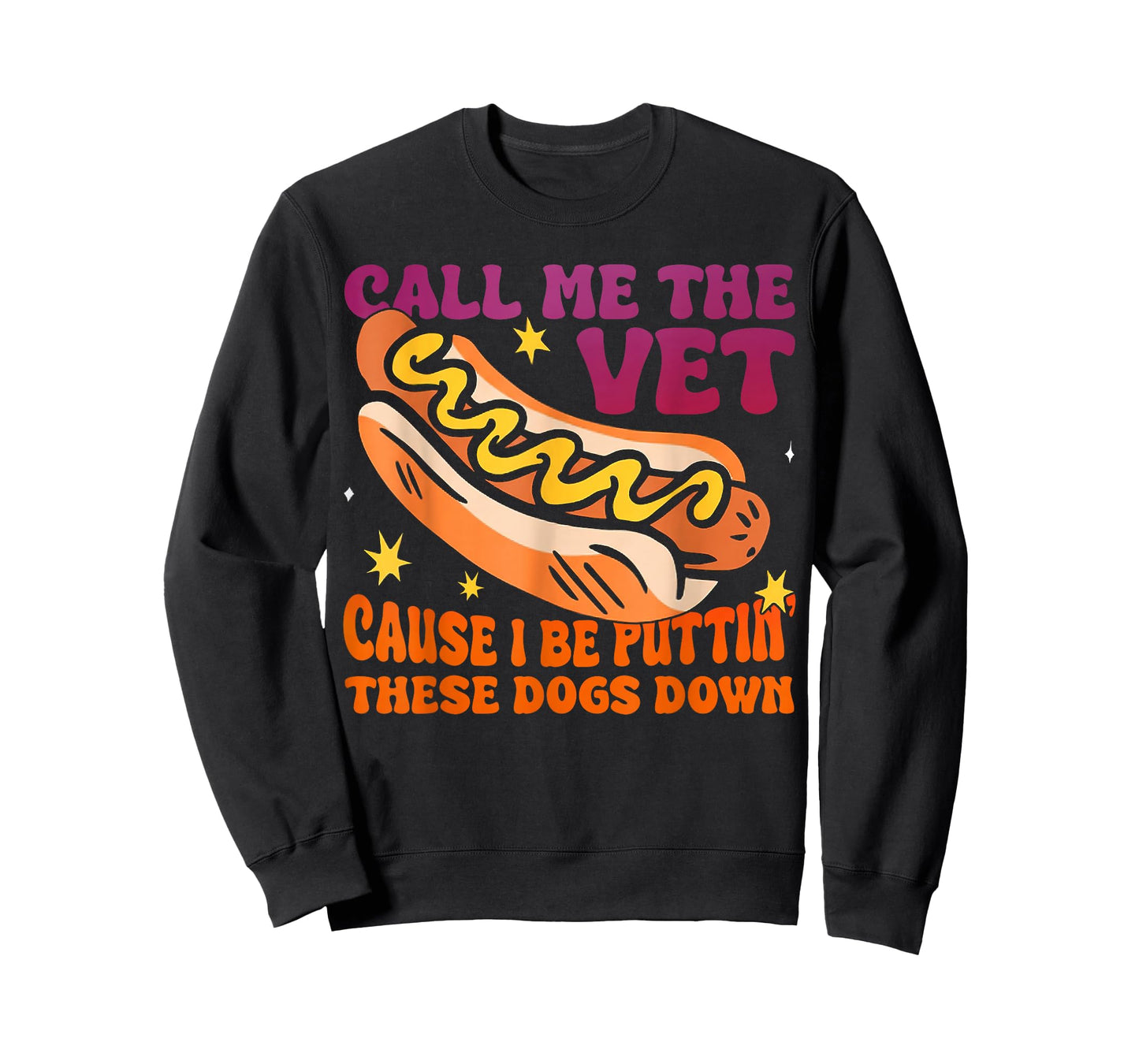 Call Me The Vet Cause I Be Funny Eating BBQ T-Shirt