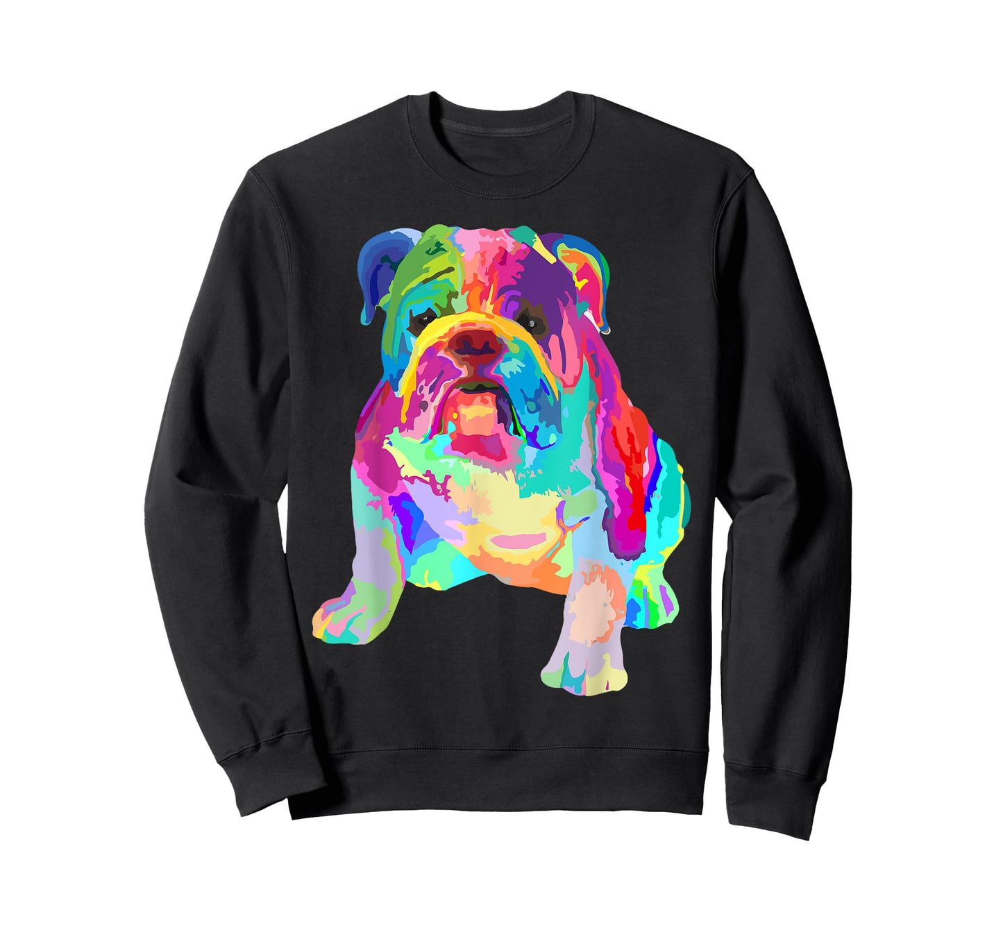 Dog Lover Gifts Womens Colorful Cool English Bulldog Mens T-Shirt Small