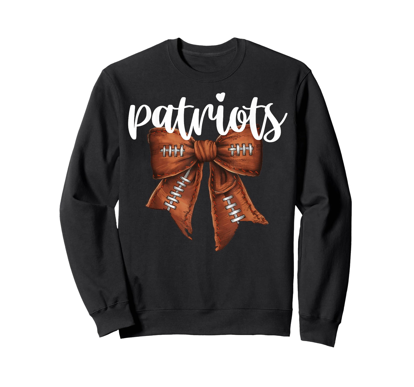 Patriots Football Bow School Spirit Team Mascot Game Night T-Shirt