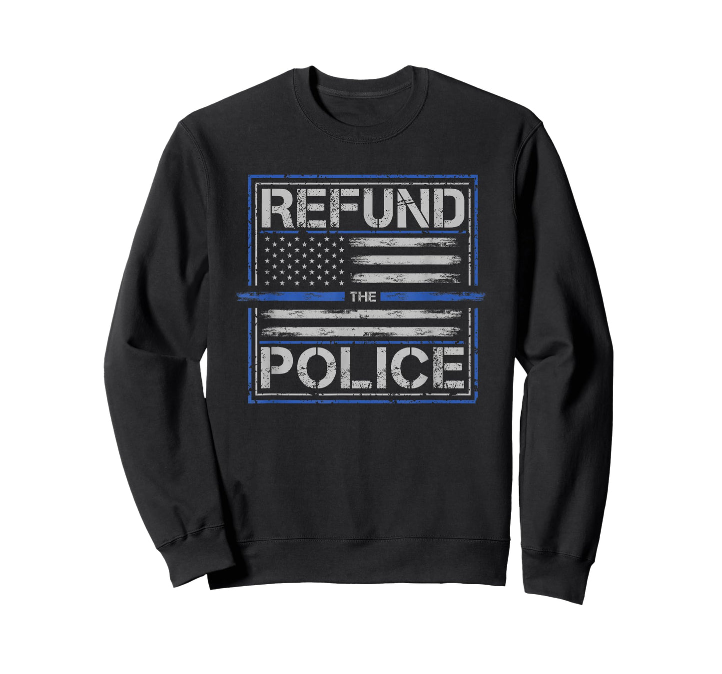 Re-Fund the Police - Patriotic USA American Flag T-Shirt