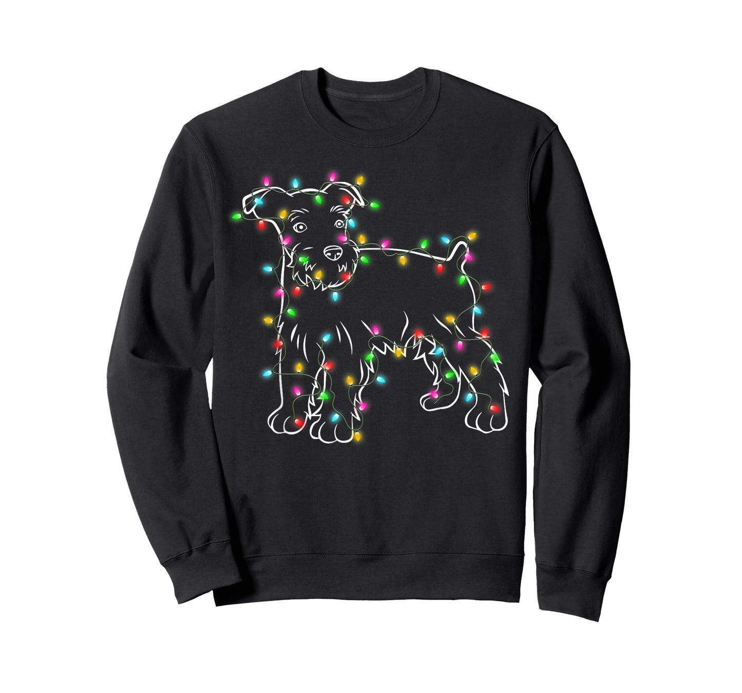 Schnauzer Dogs Tree Christmas Sweater Xmas Pet Animal Dog T-Shirt for Men Women Kids