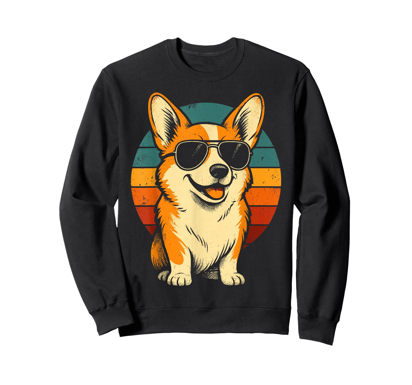 Retro Corgi in Sunglasses Men Women Kids Funny Corgi T-Shirt