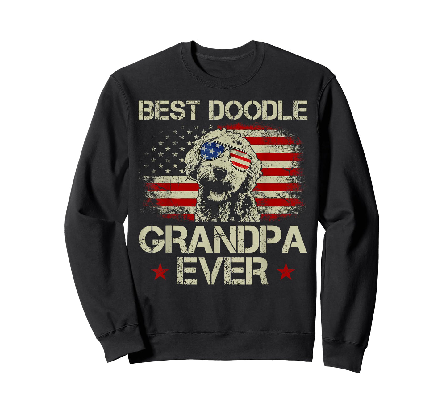 Best Doodle Grandpa Ever Shirt Goldendoodle 4th Of July Gift T-Shirt for Women Men
