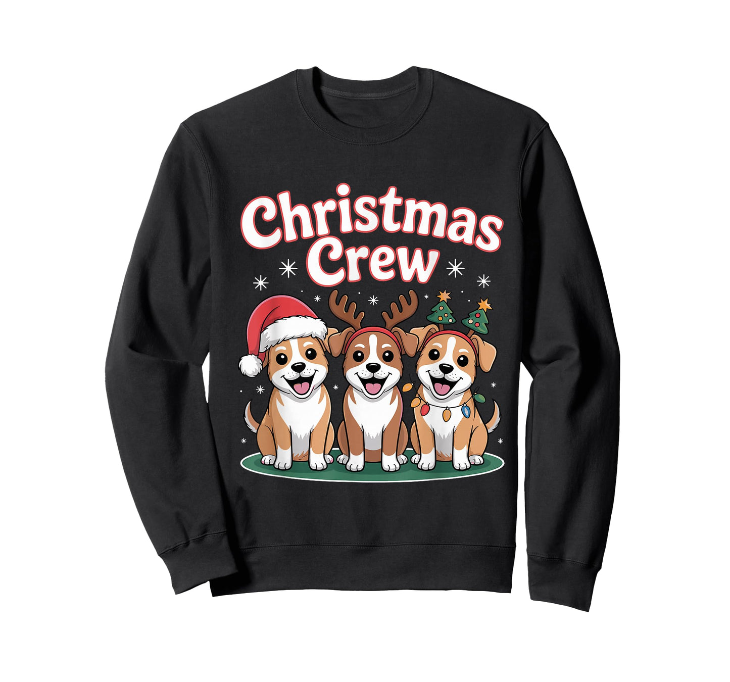 Christmas Crew Xmas Puppy Dog Breed Funny Christmas Pitsky T-Shirt