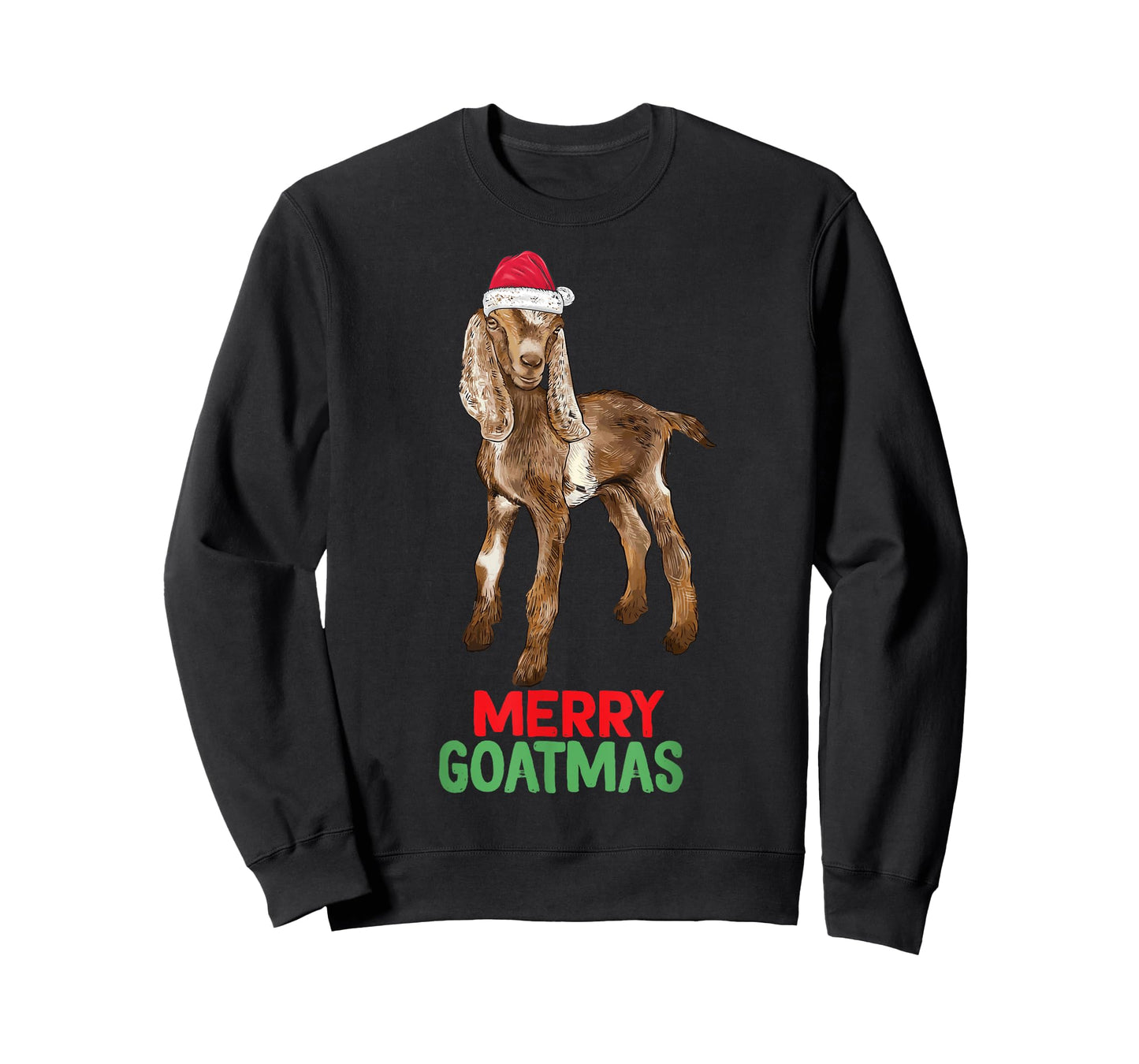 Goat mom tee for men women girls boys Nubian Goat Christmas Merry Goatmas T-Shirt