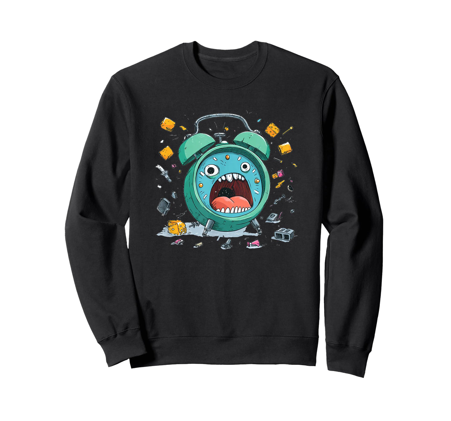 Funny Screaming and Freaking Out Alarm Clock Costume T-Shirt