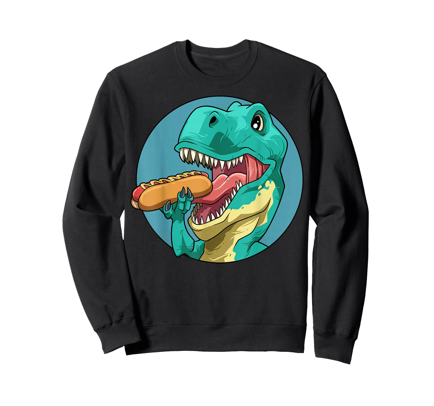 Dinosaur And Hotdog T-Rex Hot Dog T-Rex Eating Hot Dog T-Shirt