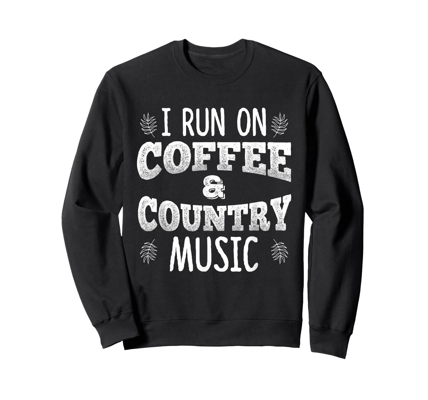 Vintage I Run On Coffee And Country Music Country Songs Fans T-Shirt