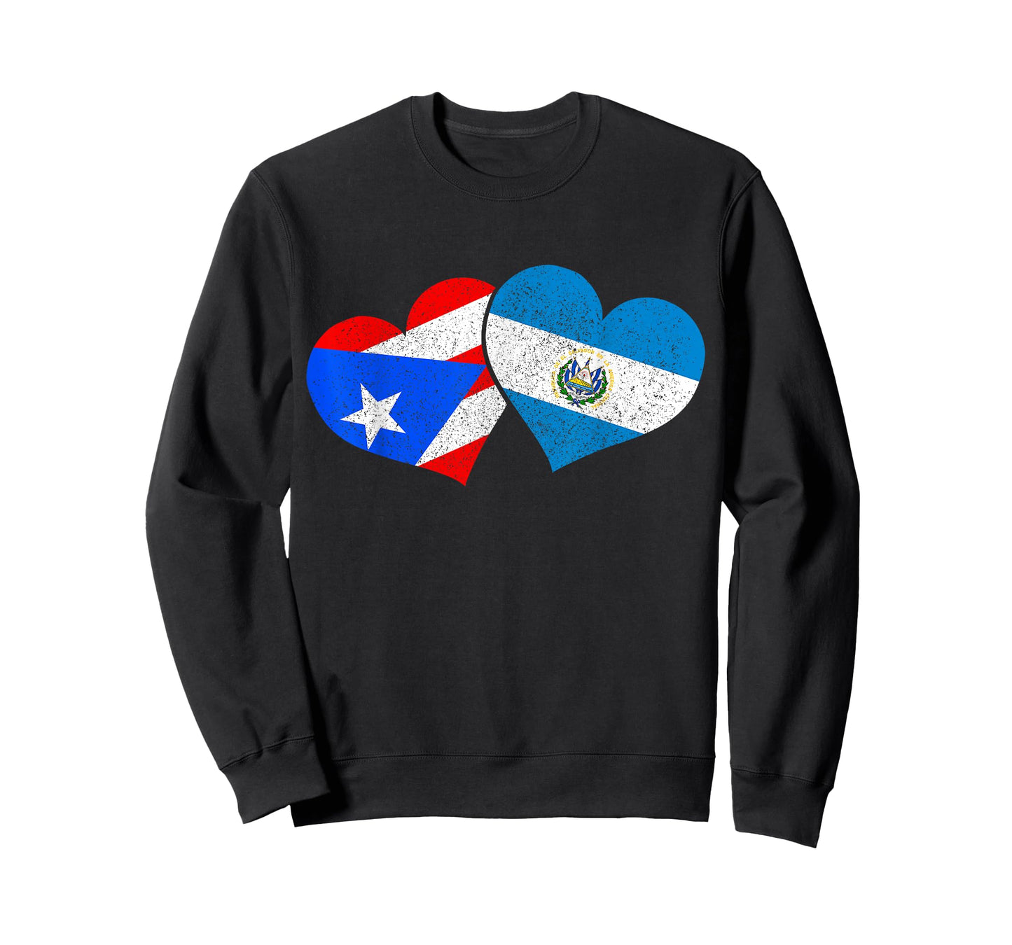 Puerto Rico & El Salvador Pride Puerto Rican Flag T-Shirt