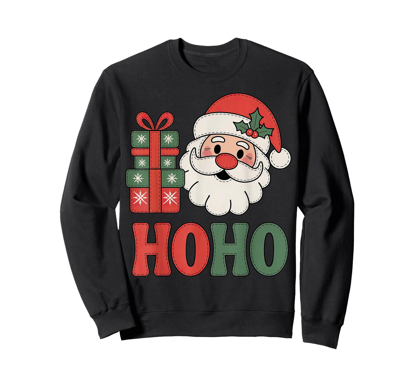 Santa HoHo Classic Americana Retro Country Christmas T-Shirt