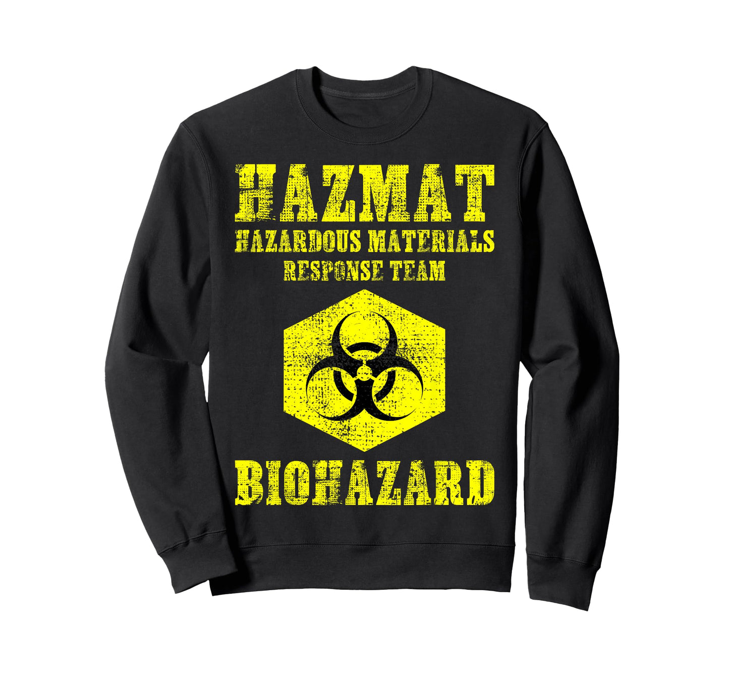 Hazardous Material Hazmat Response Team Grunge Biohazard T-Shirt