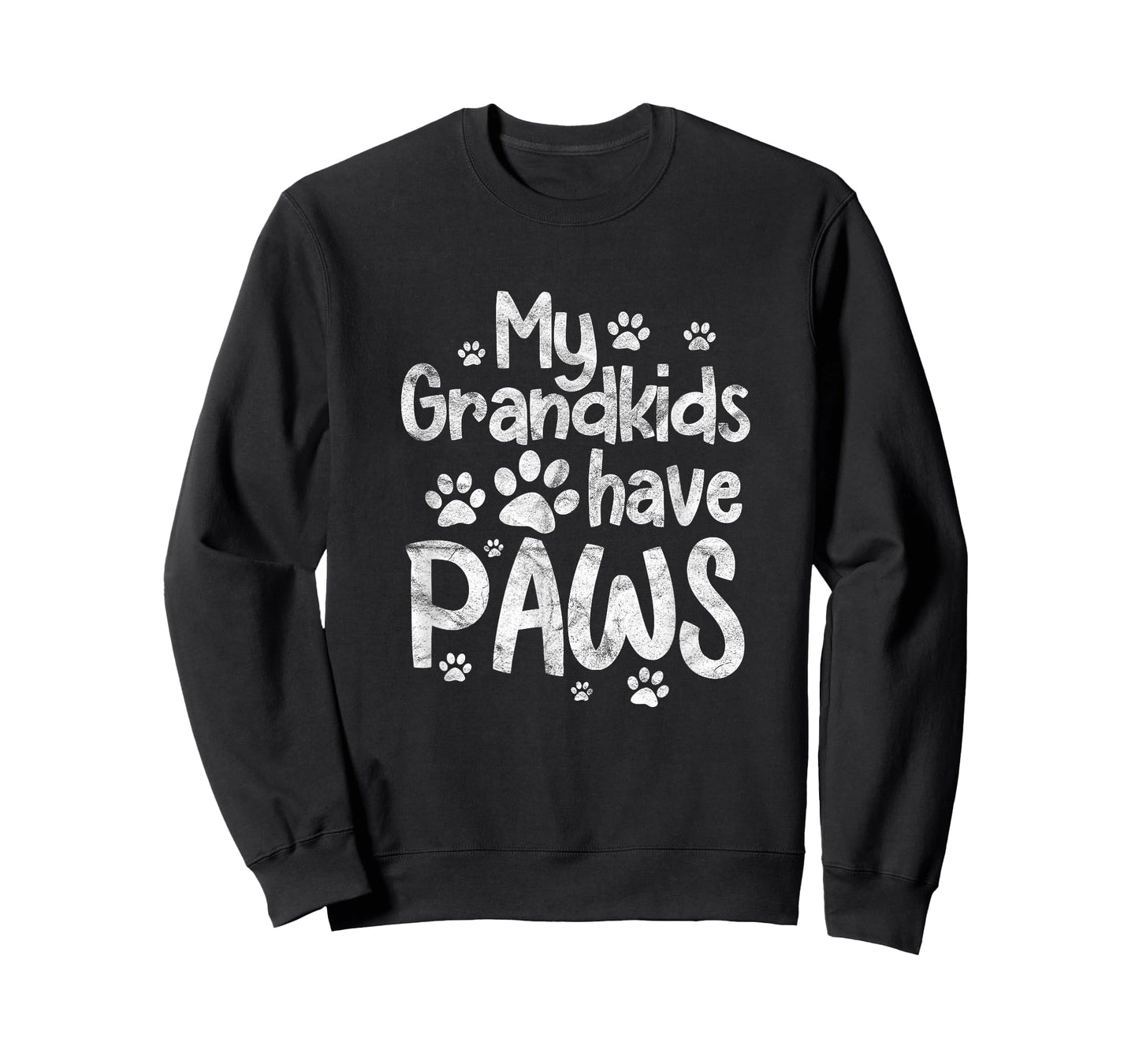 My Grandkids Have Paws Funny Dog Cat Grandma Grandmother T-Shirt