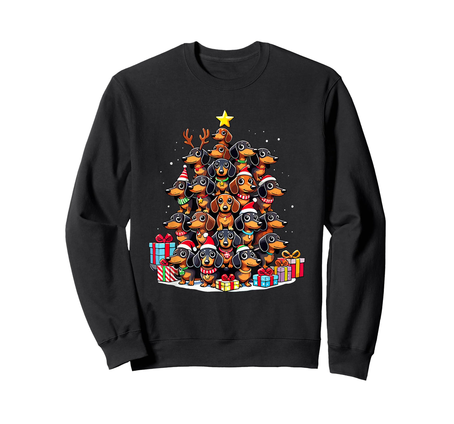 Christmas Tree Dachshund Sausage Dog Dachshunds Men Women Kids T-Shirt