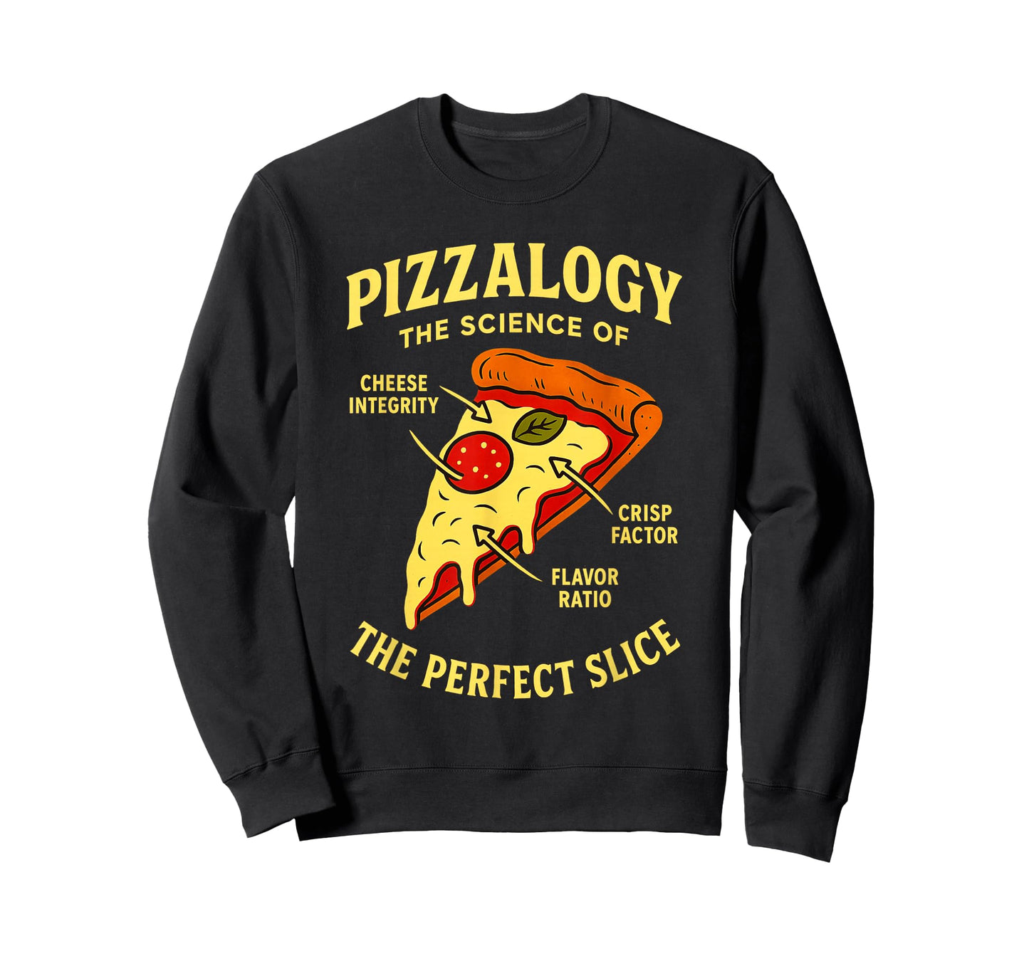 Pizzalogy The Science of Pizza Funny Foodie Nerdy Food Humor T-Shirt