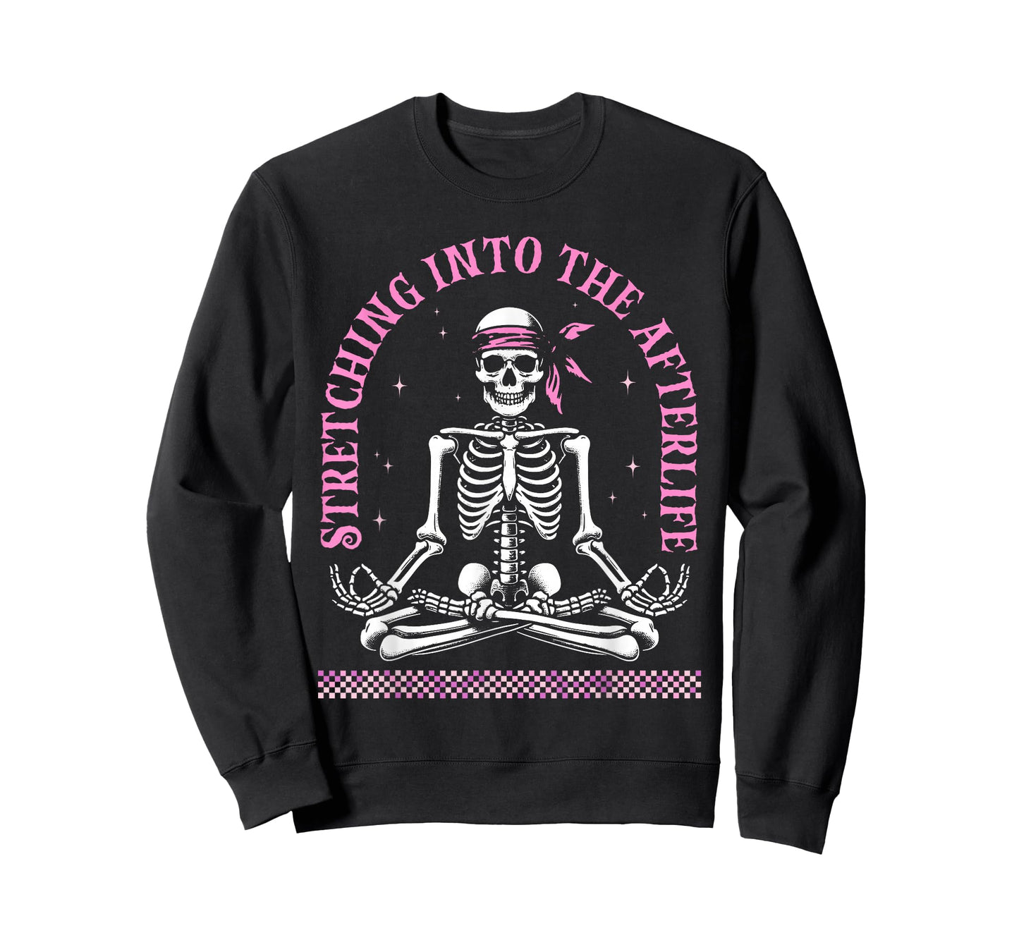 Yoga Skeletons Namaste Funny Meditation Halloween Men Women T-Shirt