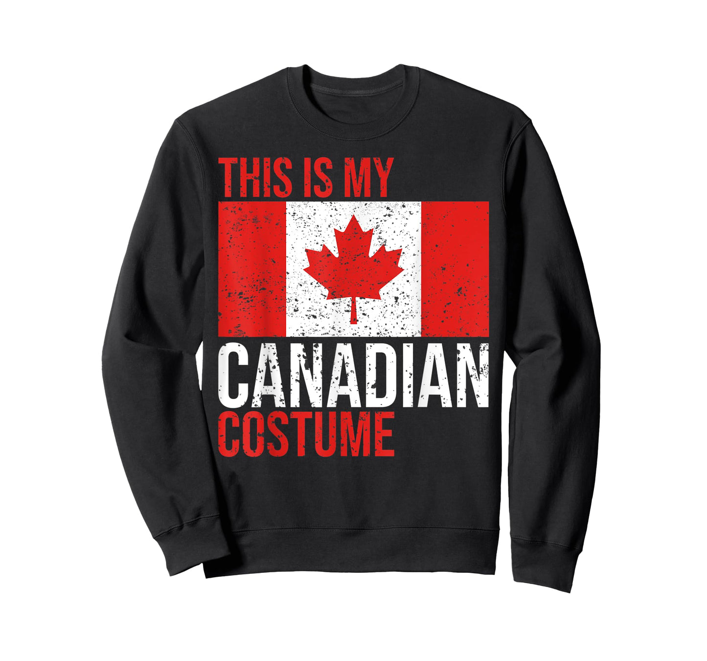 Vintage This Is My Canadian Flag Costume for Halloween T-Shirt
